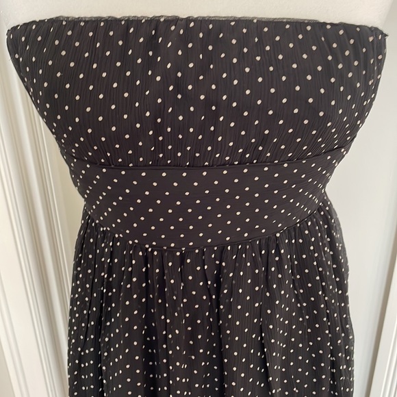J. Crew - Classic strapless black and white polka dot dress - Picture 2 of 3